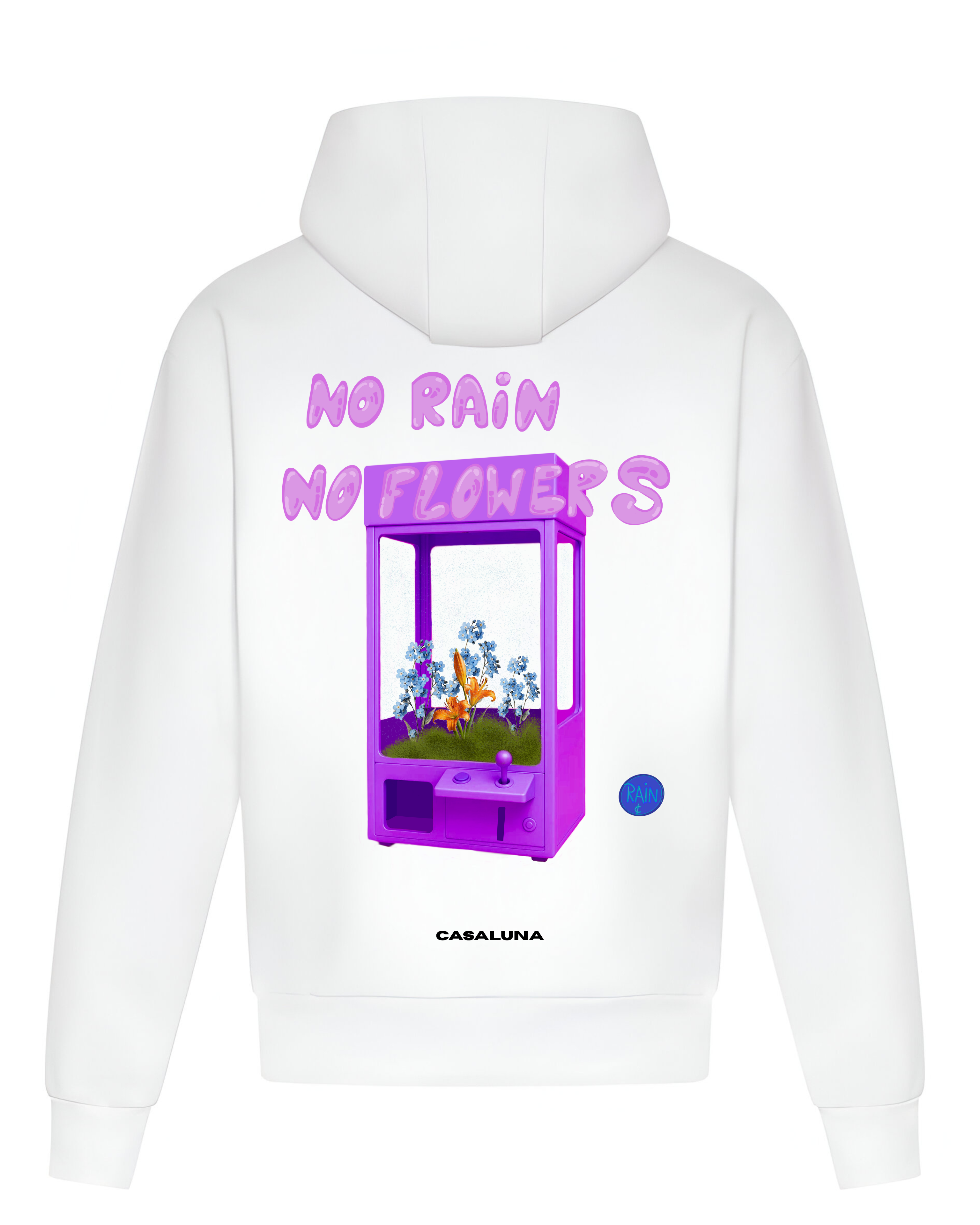 Hoodie BOLD No Rain No Flowers